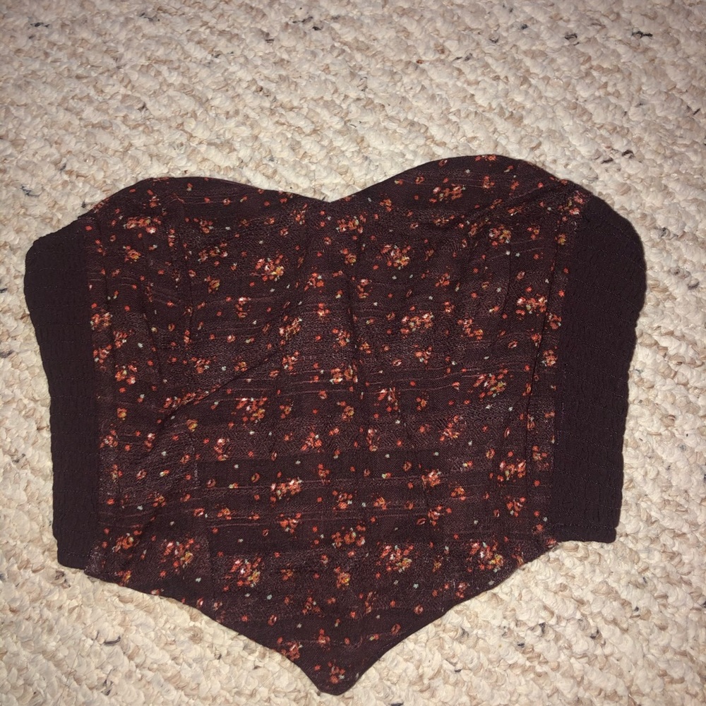 Urban outfitters strapless corset crop top size s
